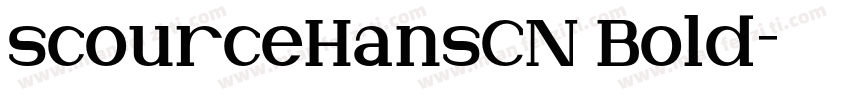 scourceHansCN Bold字体转换
